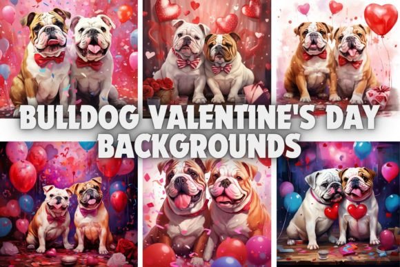 Bulldog Valentine's Day Backgrounds: Infuse Your Digital Space with Charm