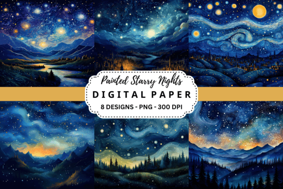 Capturing the Cosmos: Using Painted Starry Nights Backgrounds