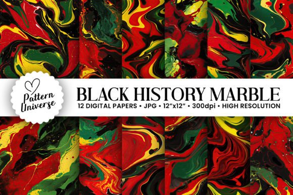 Celebrate Heritage with Black History Month Marble Backgrounds