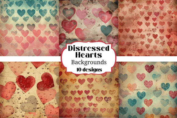 Distressed Valentine Hearts Backgrounds: Beyond the Perfect Surface