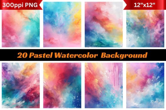 Dreamy Pastels Watercolor Backgrounds: A Digital Canvas Refresh