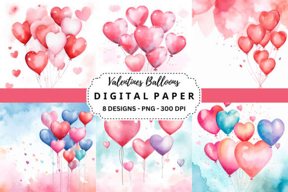 Elevate Your Projects with These Premium Valentines Balloons Backgrounds