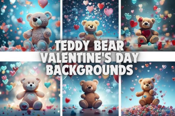 Embrace the Warmth: Teddy Bear Valentine's Day Backgrounds