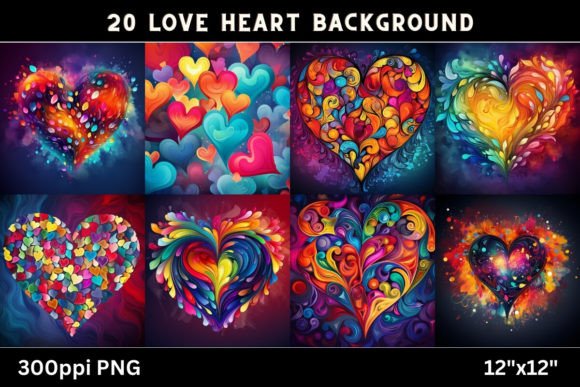 Infusing Digital Projects with Authentic Romance: A Guide to Love Heart Backgrounds