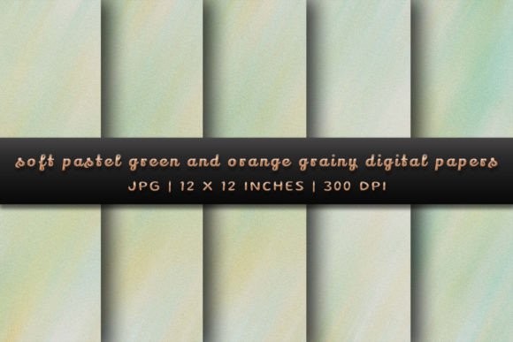 Soft Green and Orange Grainy Backgrounds: A Design Game-Changer