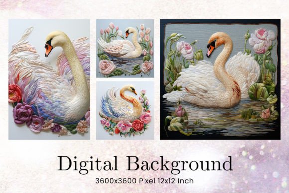 Swan Embroidery Backgrounds: A Designer's Guide