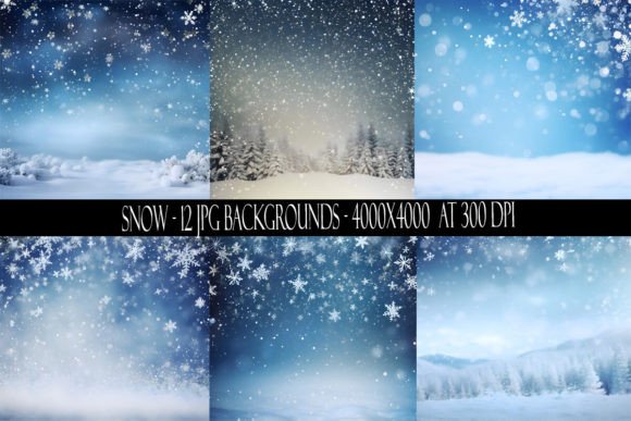 Transforming Winter Projects with Snow Backgrounds